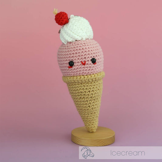 DIY-Häkelset – Eiscreme-Taschenanhänger