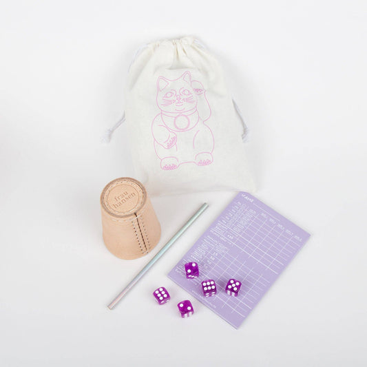 Würfelspiel LILA 5er Set (VE 6 Stück)