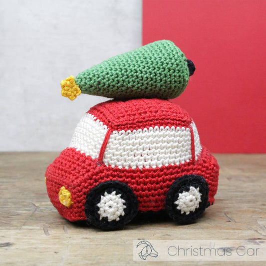 DIY Häkelset – Weihnachtsauto