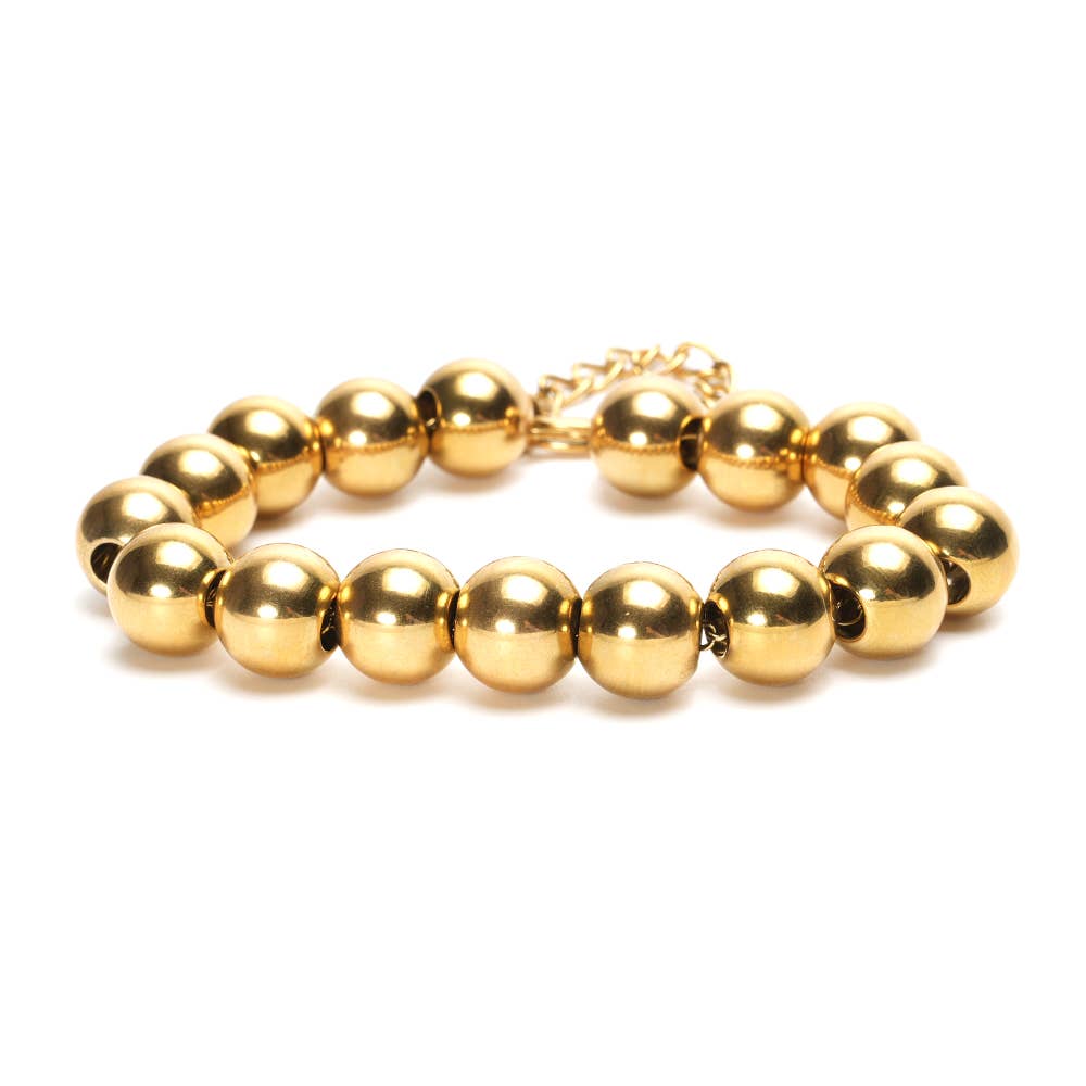 LizzyMae Armband Edelstahl – Gold 12 mm