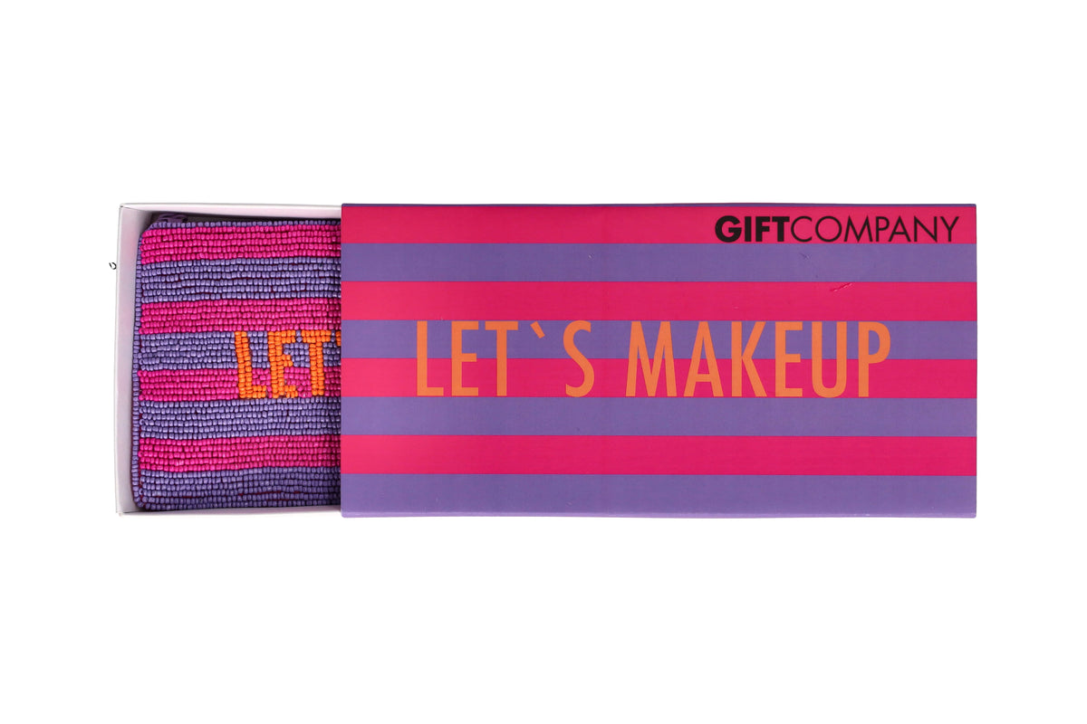 Elodie – Kosmetiktasche L „Let’s Makeup“, pink/lila