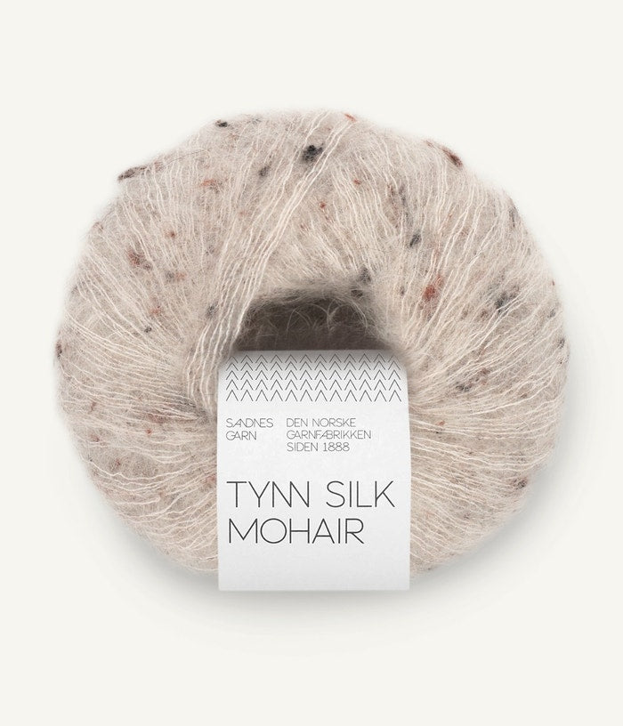 Sandnes Garn Tynn Silk Mohair 2600 Greige Tweed