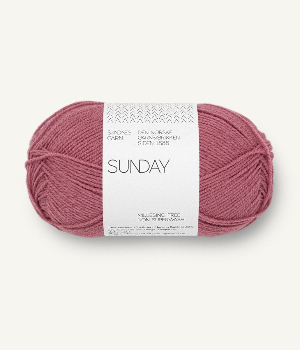 Sandnes Garn Sunday 4343 Bringebærsorbet