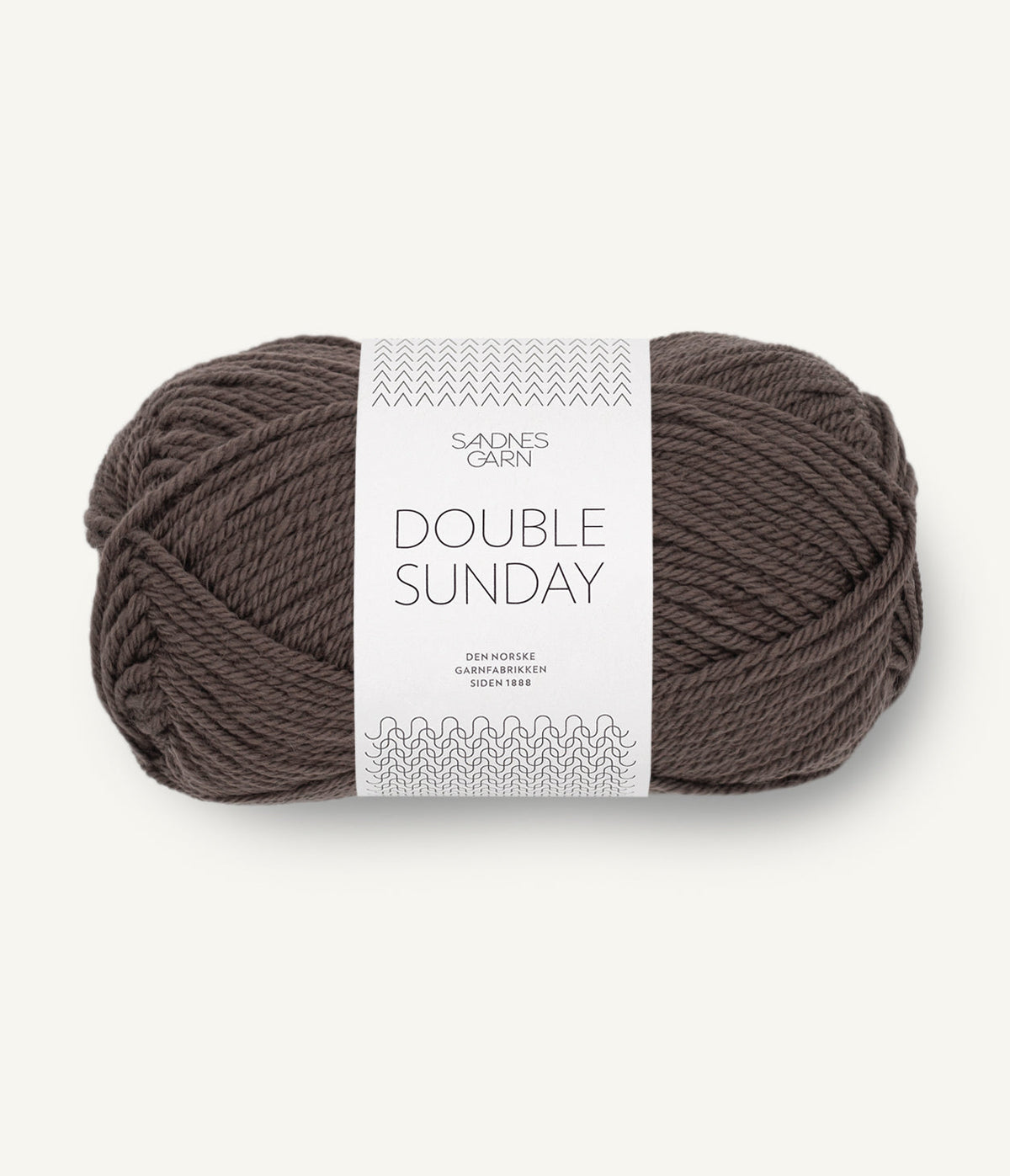 Sandnes Garn Double Sunday 3880 Mørk Sjokolade