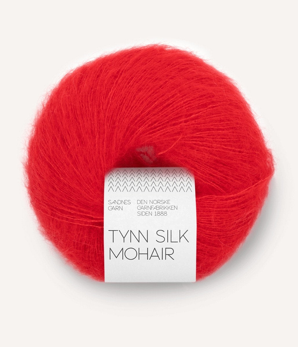 Tynn Silk Mohair 4018 Scarlet Red