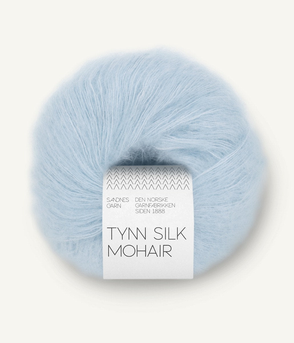 Tynn Silk Mohair 6012 Lys Blå