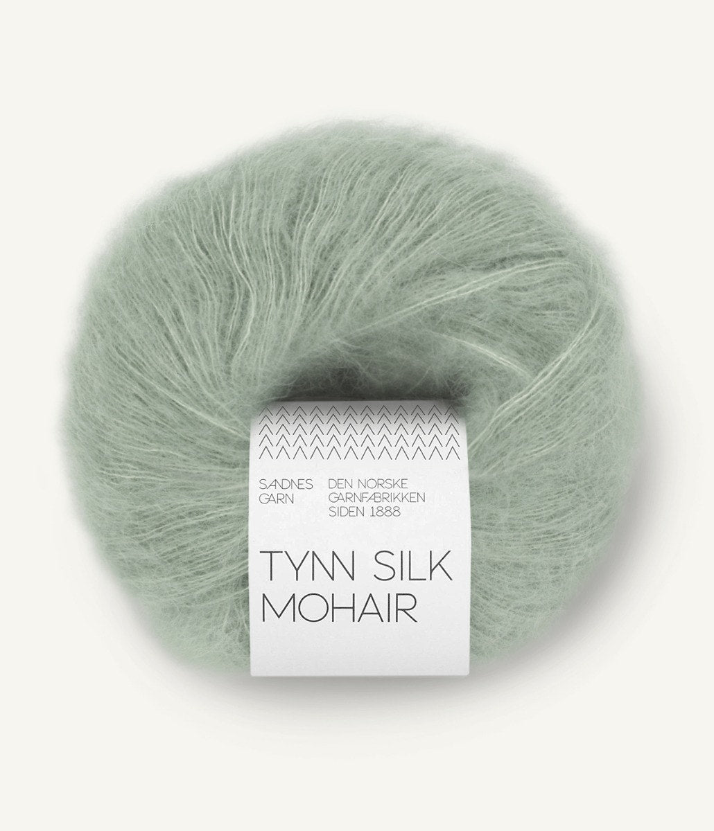 Sandnes Garn Tynn Silk Mohair 8521 Støvet Lys Grønn