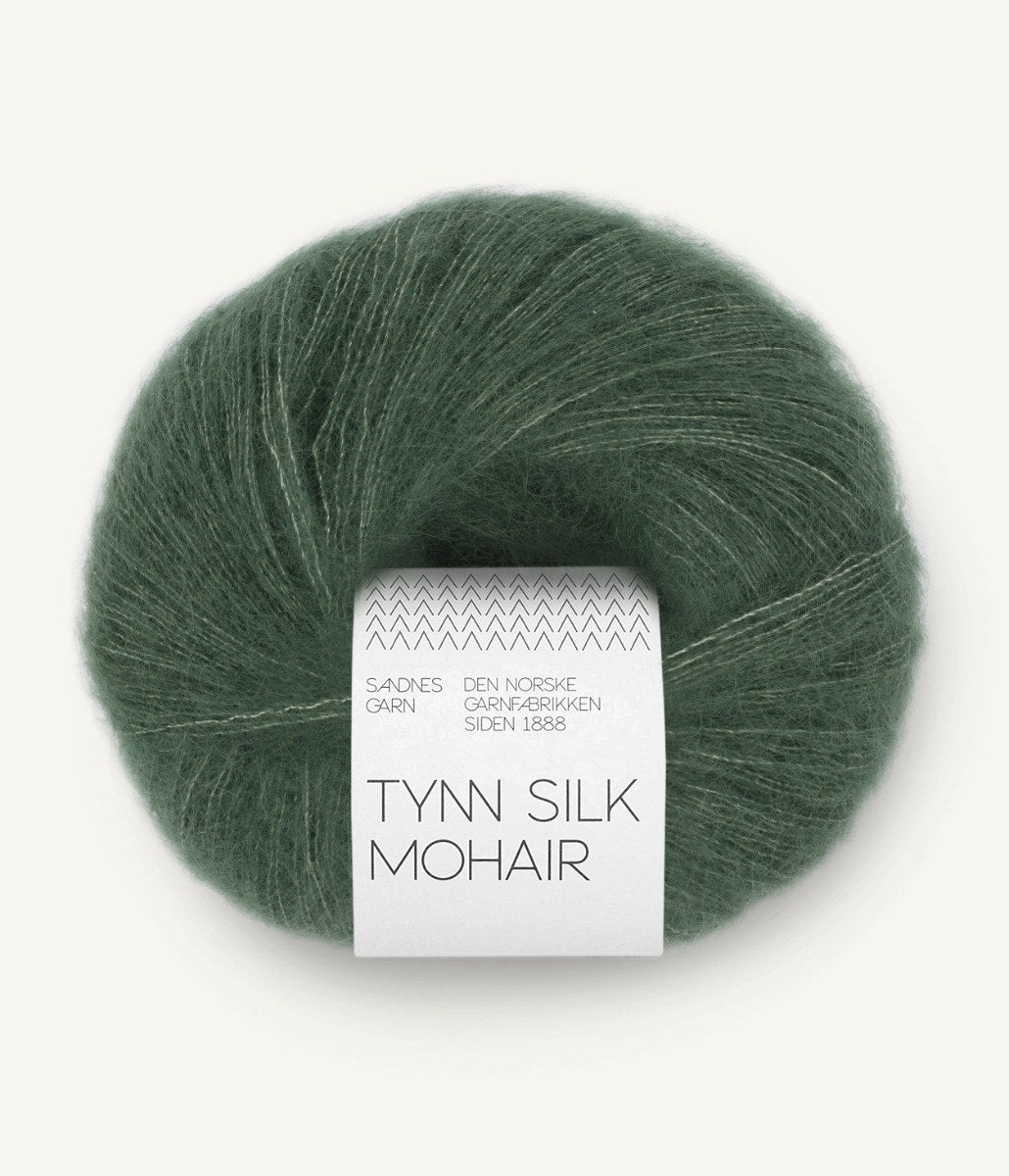 Sandnes Garn Tynn Silk Mohair 8581 Dyp Skoggrønn
