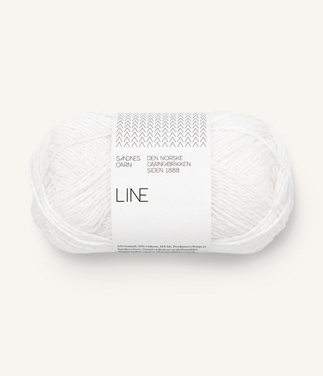 Sandnes Garn Line 1001 True White