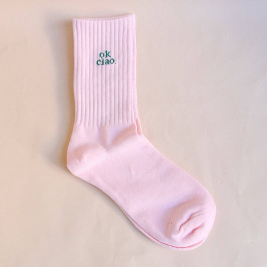 Socken "Ok Ciao Rosa"