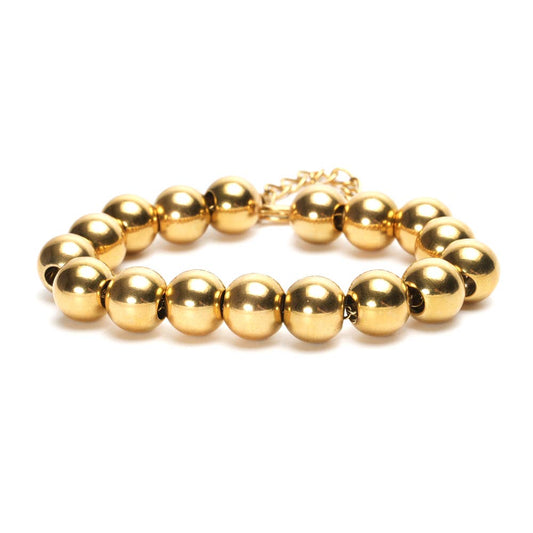LizzyMae Armband Edelstahl – Gold 12 mm