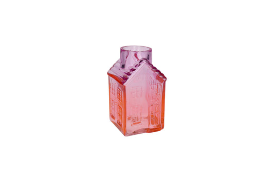 Jacquard – Vase Haus H21,5 cm, pink