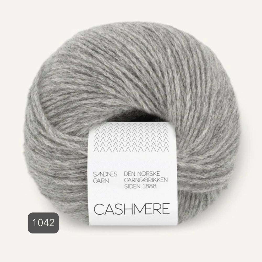 Sandnes Garn Cashmere 1042 Grey Melange