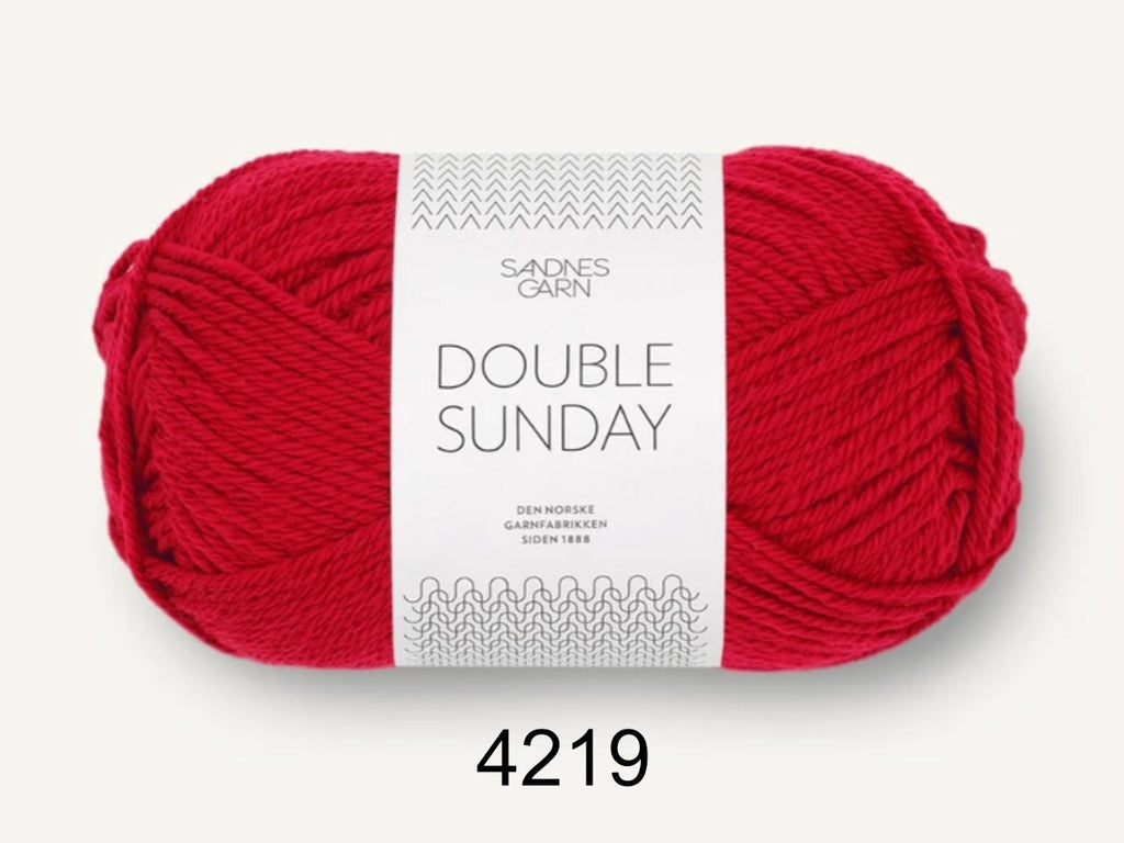 Sandnes Garn Double Sunday 4219 Rød