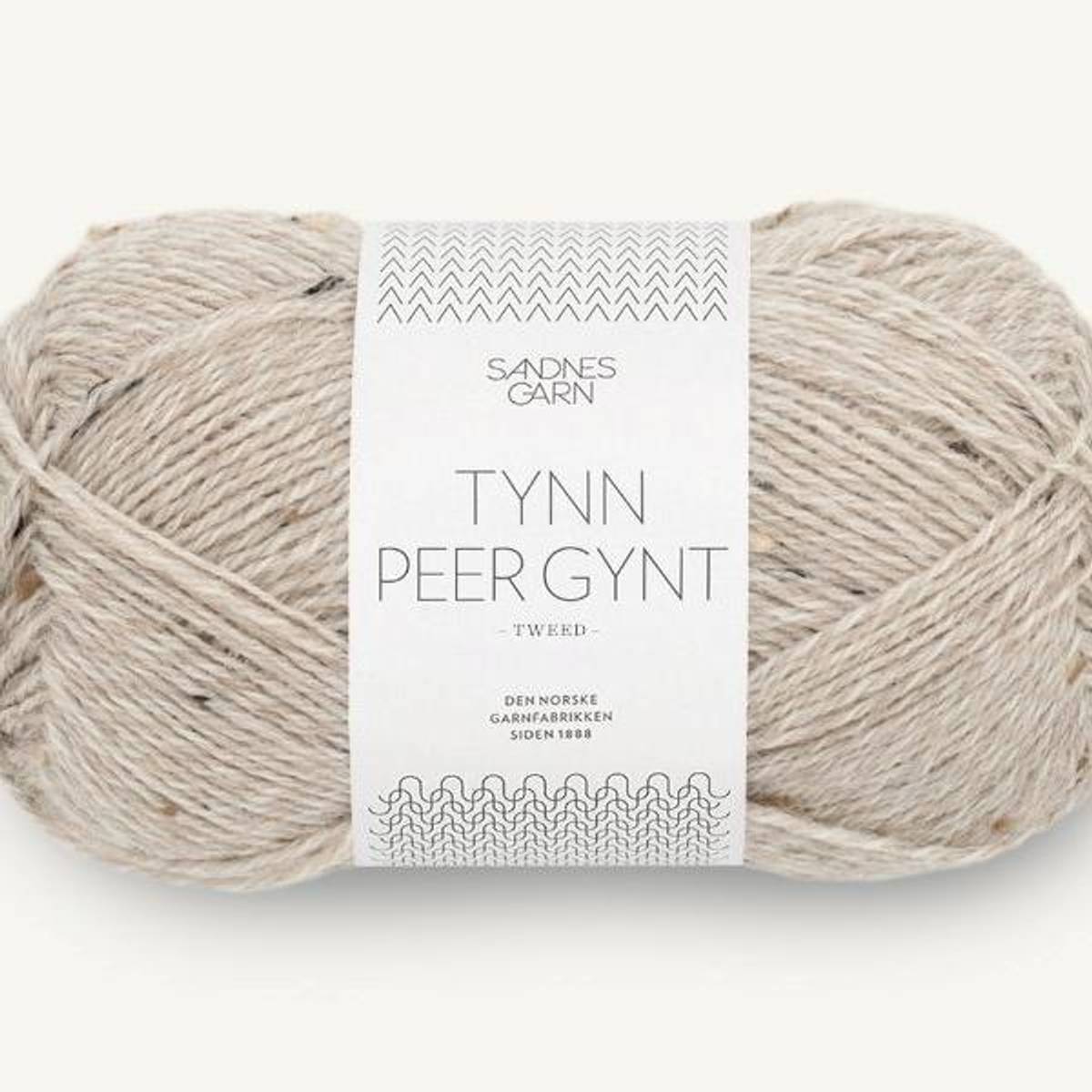 Sandnes Garn Tynn Peer Gynt 2655 Gråbeige Tweed