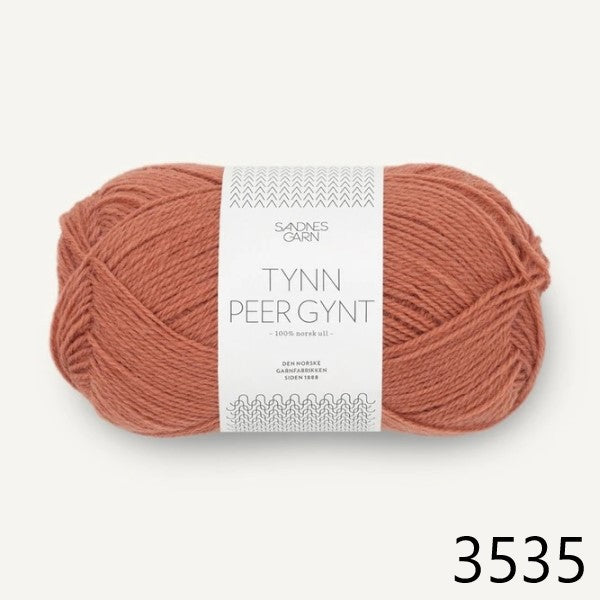 Sandnes Garn Tynn Peer Gynt 3535 Lys Kobberbrun