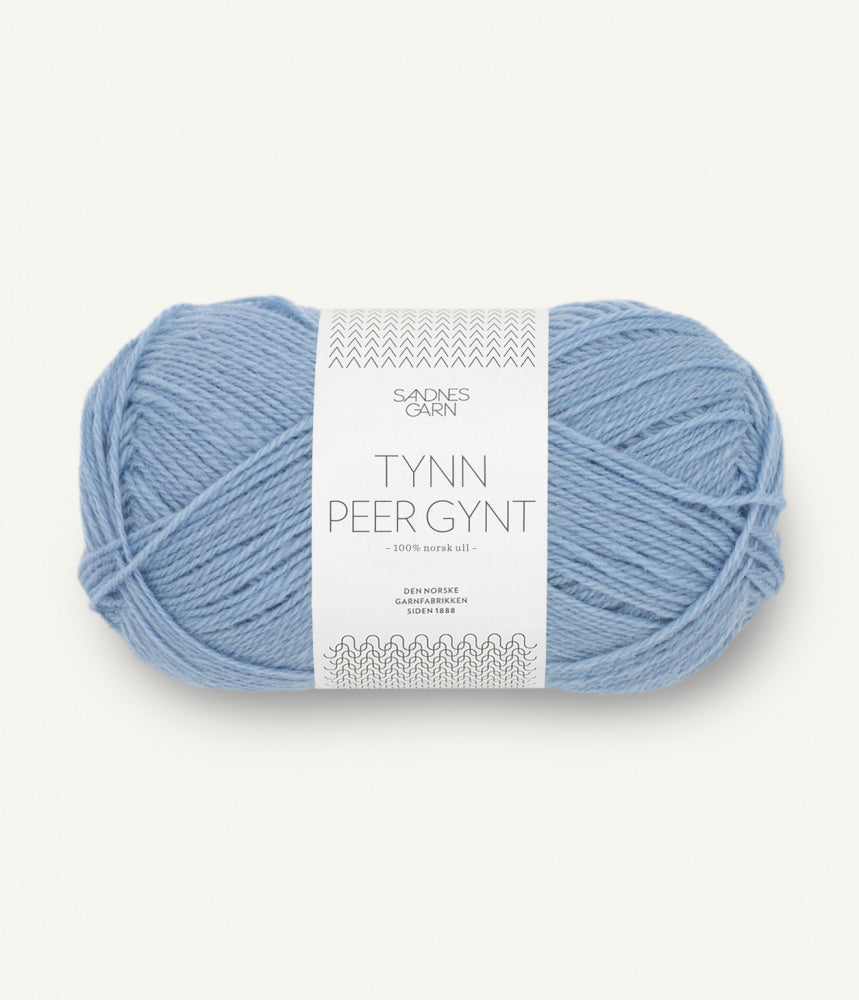 Sandnes Garn Tynn Peer Gynt 6032 Blå Hortensia